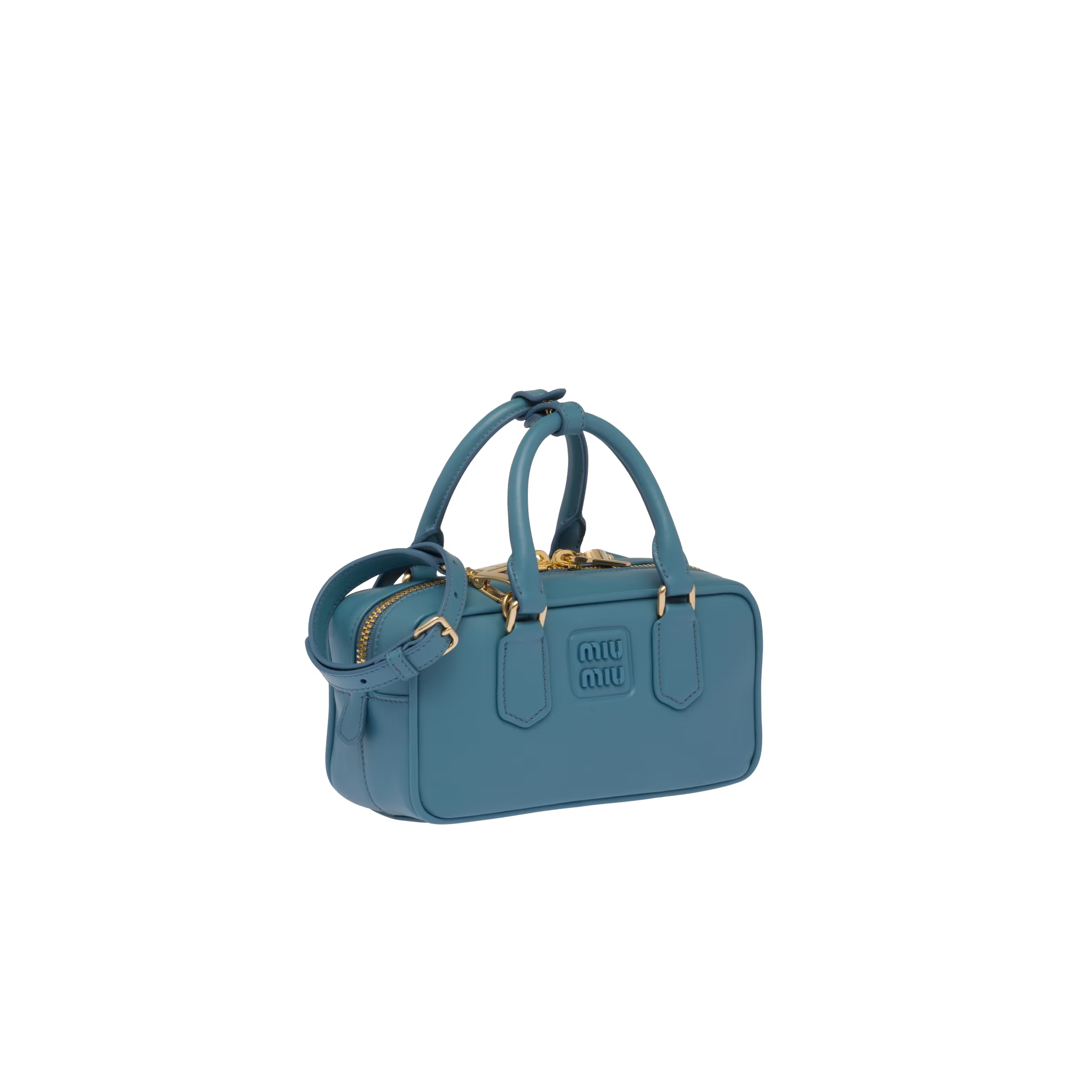 Marina Blue Leather top-handle bag
