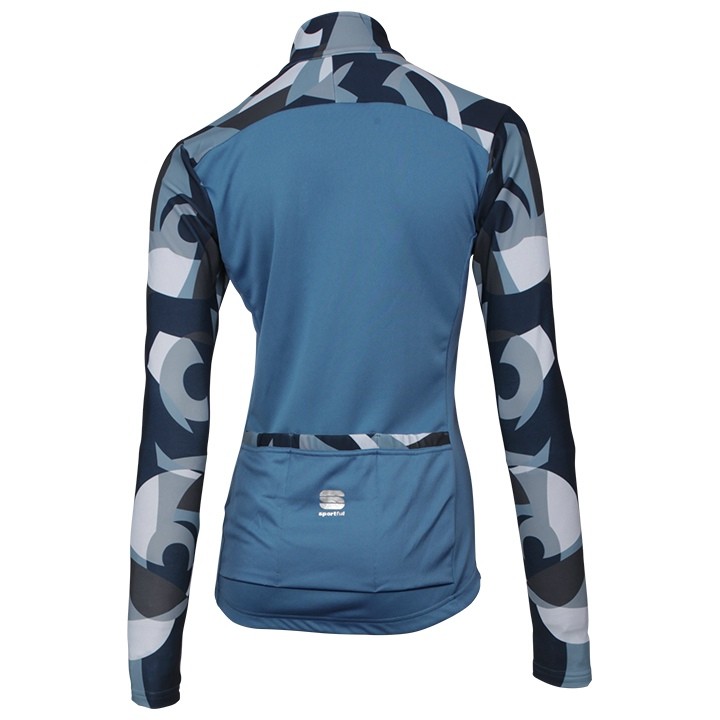 2017 Spоrtful Primavera Blue Women Long Sleeve Cycling Jersey