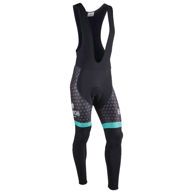 2017 Bianchi Petreso Black-Green Cycling Bib Pants