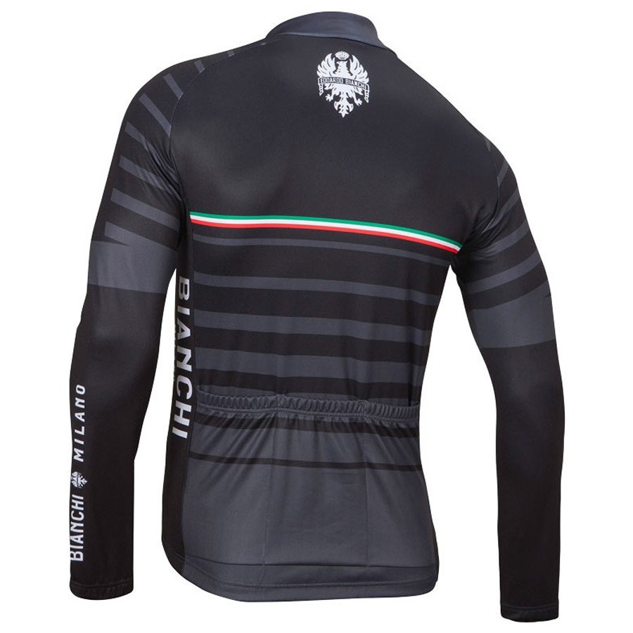 2017 Bianchi Albatros Black Long Sleeve Cycling Jersey
