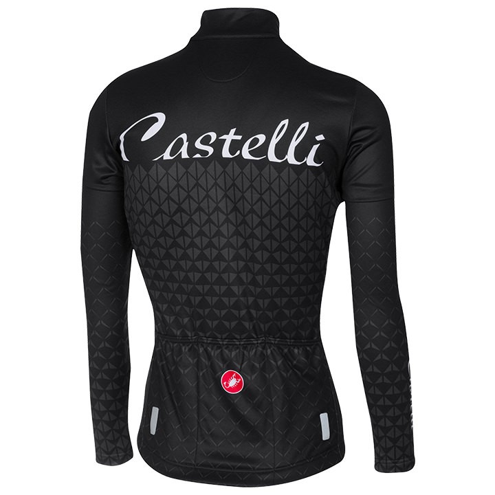 2017 Cаstelli Ciao Black Women Long Sleeve Cycling Jersey