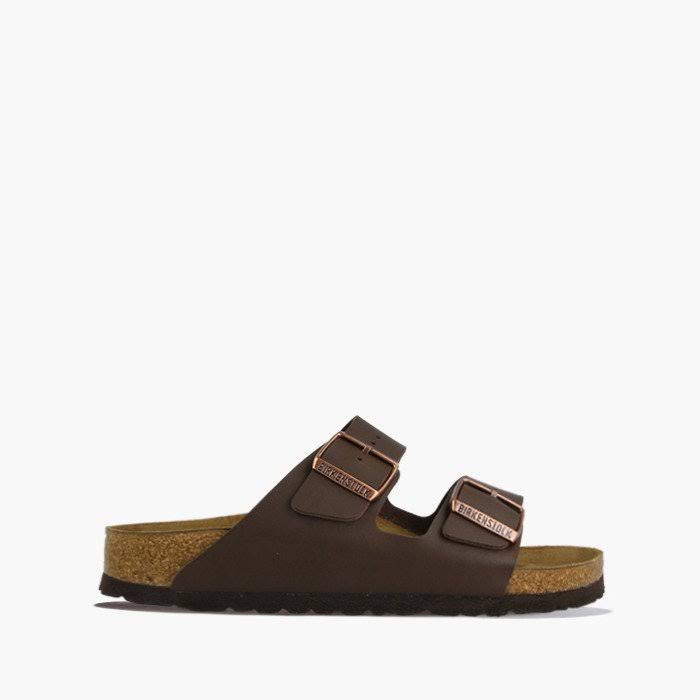 Birkenstock Women's Arizona Birko-Flor Sandals, Color:Dark Brown, Size:42 EU