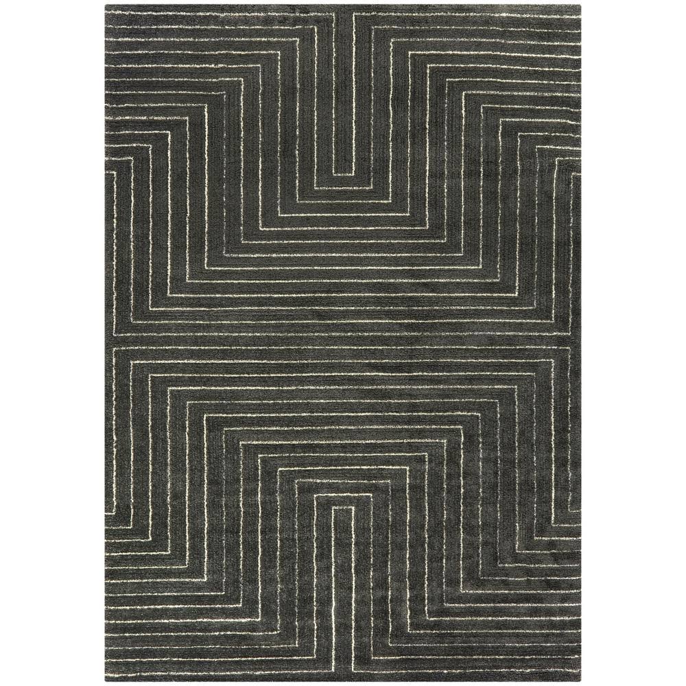 BALTA Carmody Charcoal 8 ft. x 10 ft. Modern Stripe Area Rug, Grey