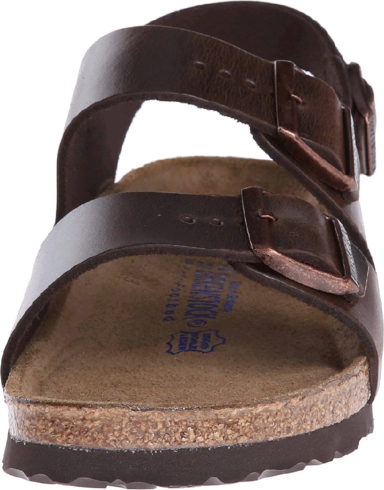 Birkenstock Milano Soft Footbed Sandal - 39 - Brown Amalfi Leather