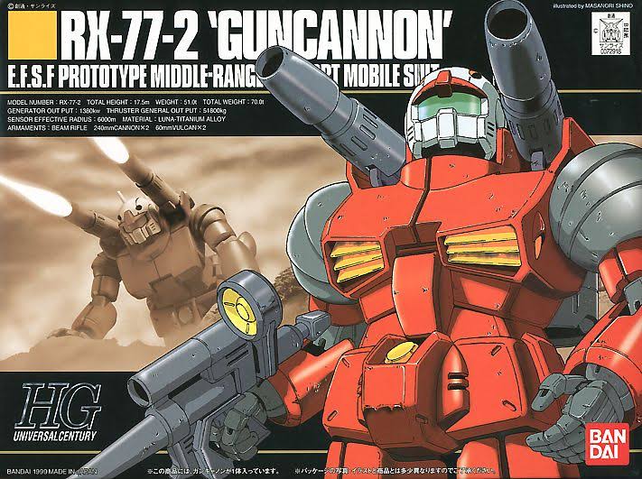 Gundam RX-77-2 Guncannon HGUC 1/144 Scale