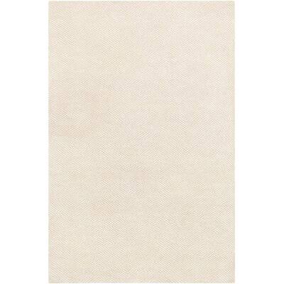 William Hand Knotted Khaki/Ivory Area Rug Rug Size: Rectangle 2& x 3&