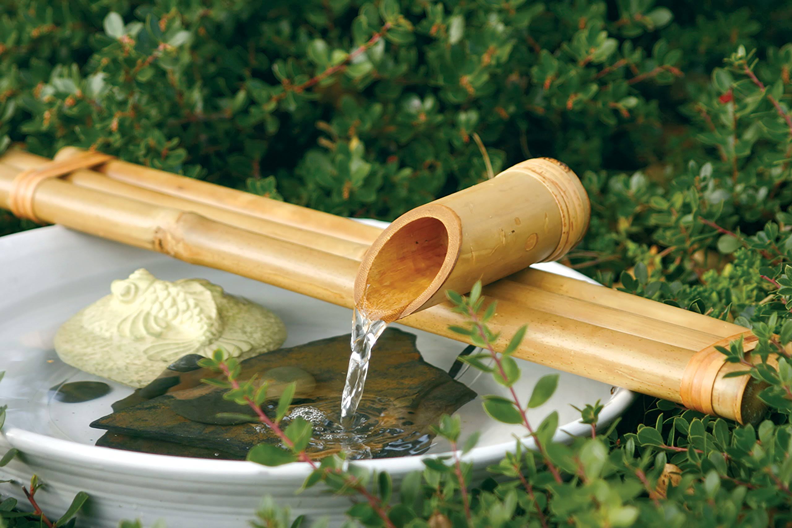 Bamboo Accents 18in. Three - Arm Spout and Pump Kit