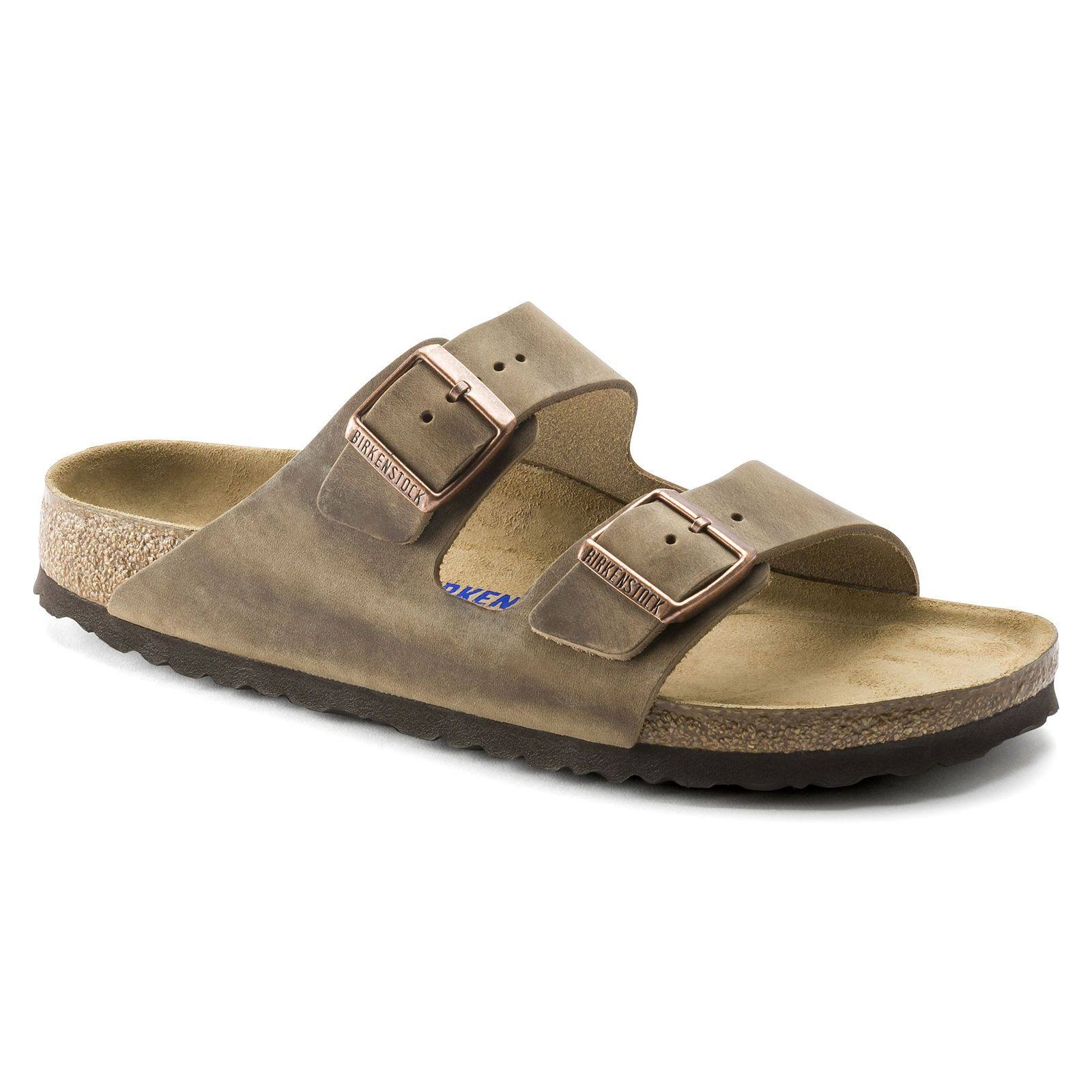 Birkenstock Arizona Soft Footbed - Oiled Leather Tobacco / 46 / Narrow