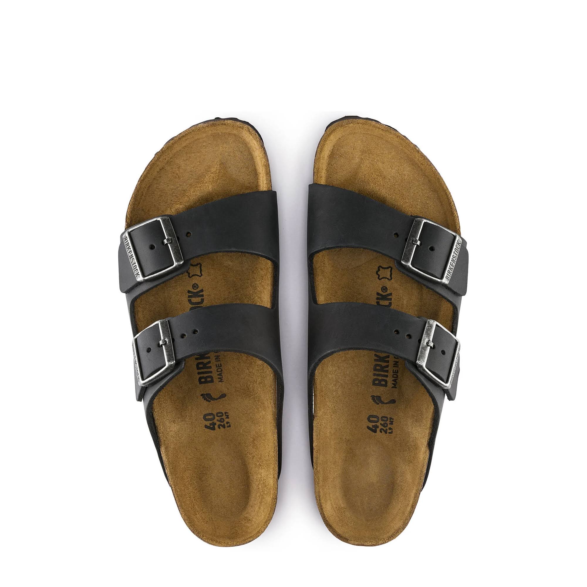 Birkenstock Arizona (41 Black Oiled Leather)