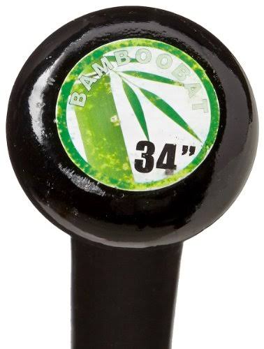 BamBooBat HBBN30D Adult Bamboo Baseball Bat - 32x22/29 oz - Black/Natural