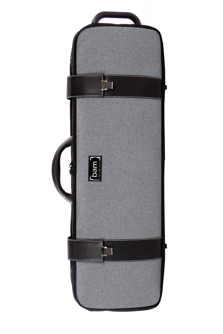 BAM 2001GF Hightech Oblong Violin Case - Grey Flannel