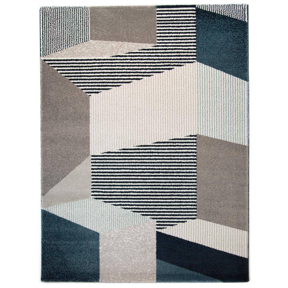BALTA Evelina Navy 8 ft. x 10 ft. Area Rug, Blue