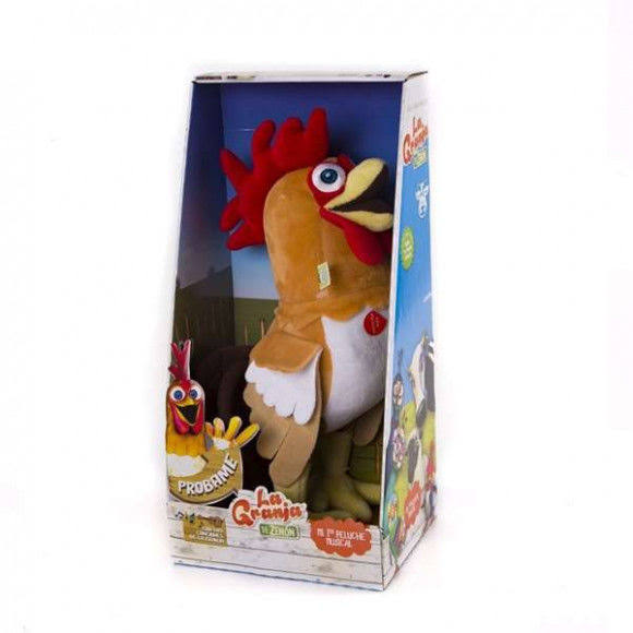 The Zenon Farm COCK Bartolito Plush Toy with Sound - Bandai