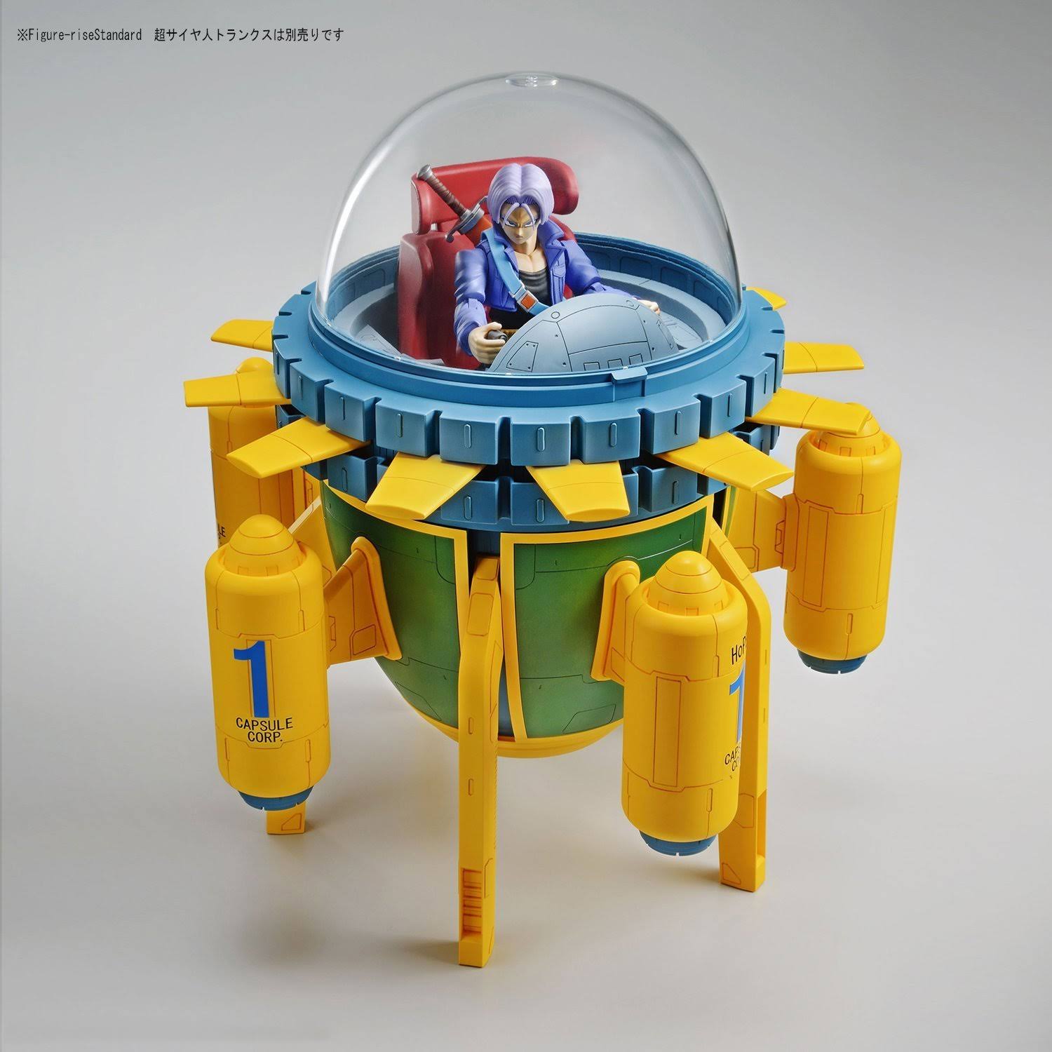 Dragon Ball Z Figure-rise Mechanics Trunks& Time Machine Model Kit