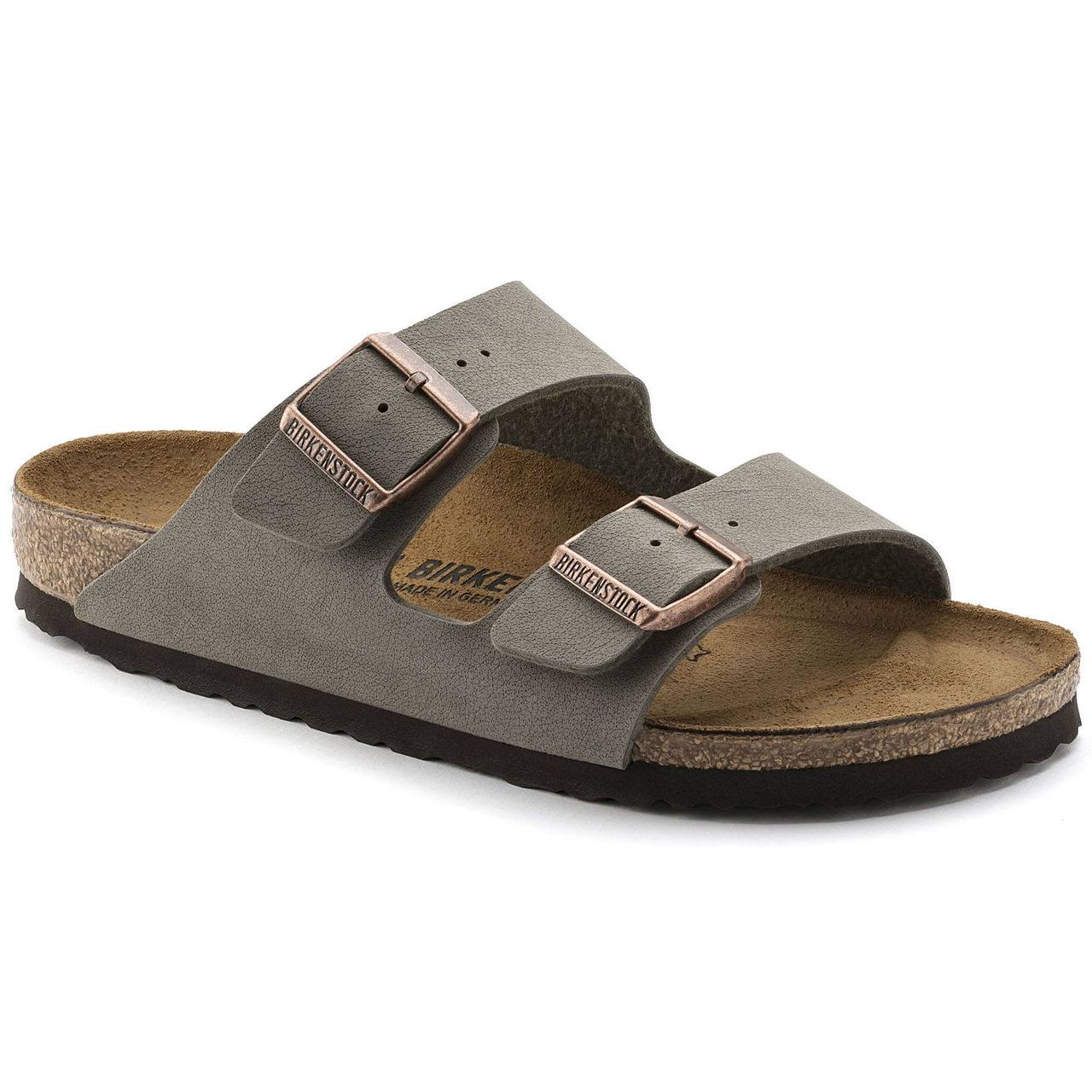 Women's Birkenstock Arizona Slide Sandal - Stone - Size EU 39 / US 8-8.5