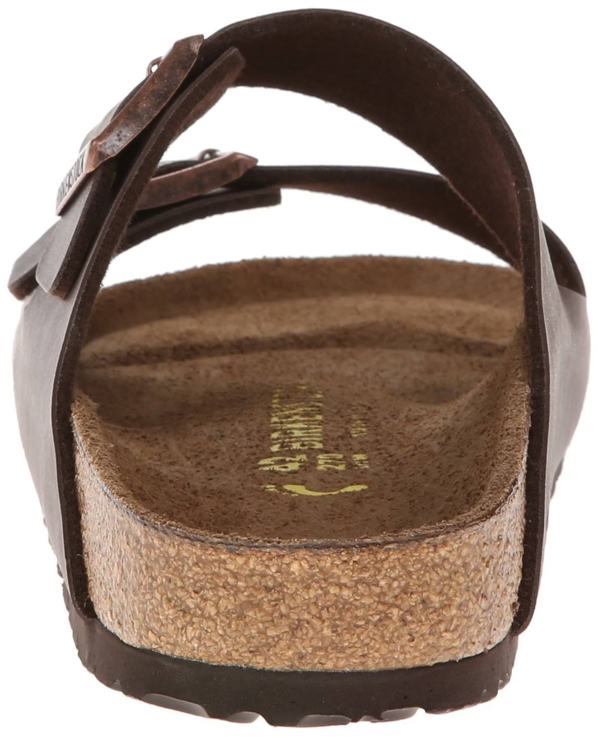 Birkenstock Men's Arizona Birko 2-Band Sandal, Brown, 9