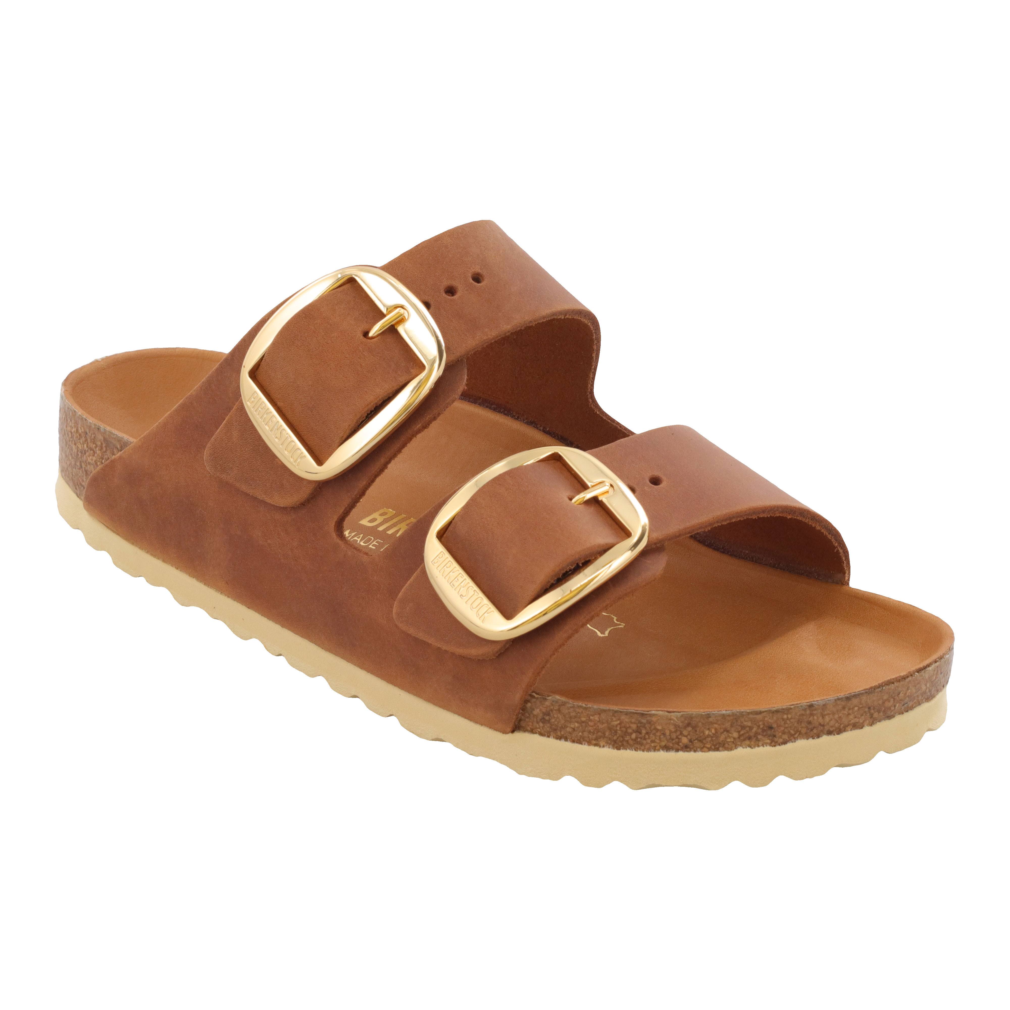 Birkenstock Women's Arizona Big Buckle Oiled Leather Cognac