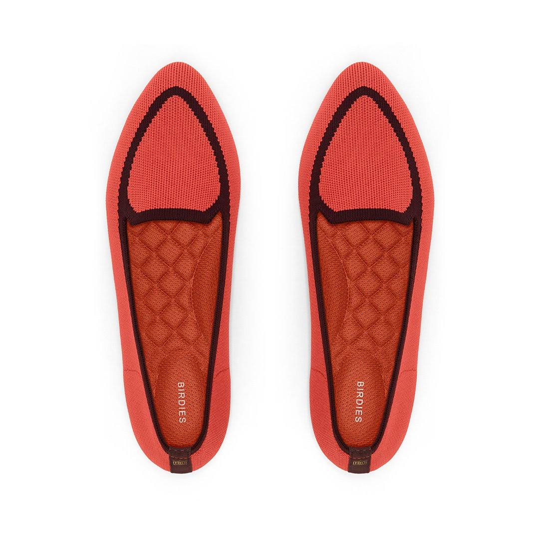 Women's Birdies Blackbird Knit Flat, Size 5.5 M - Red