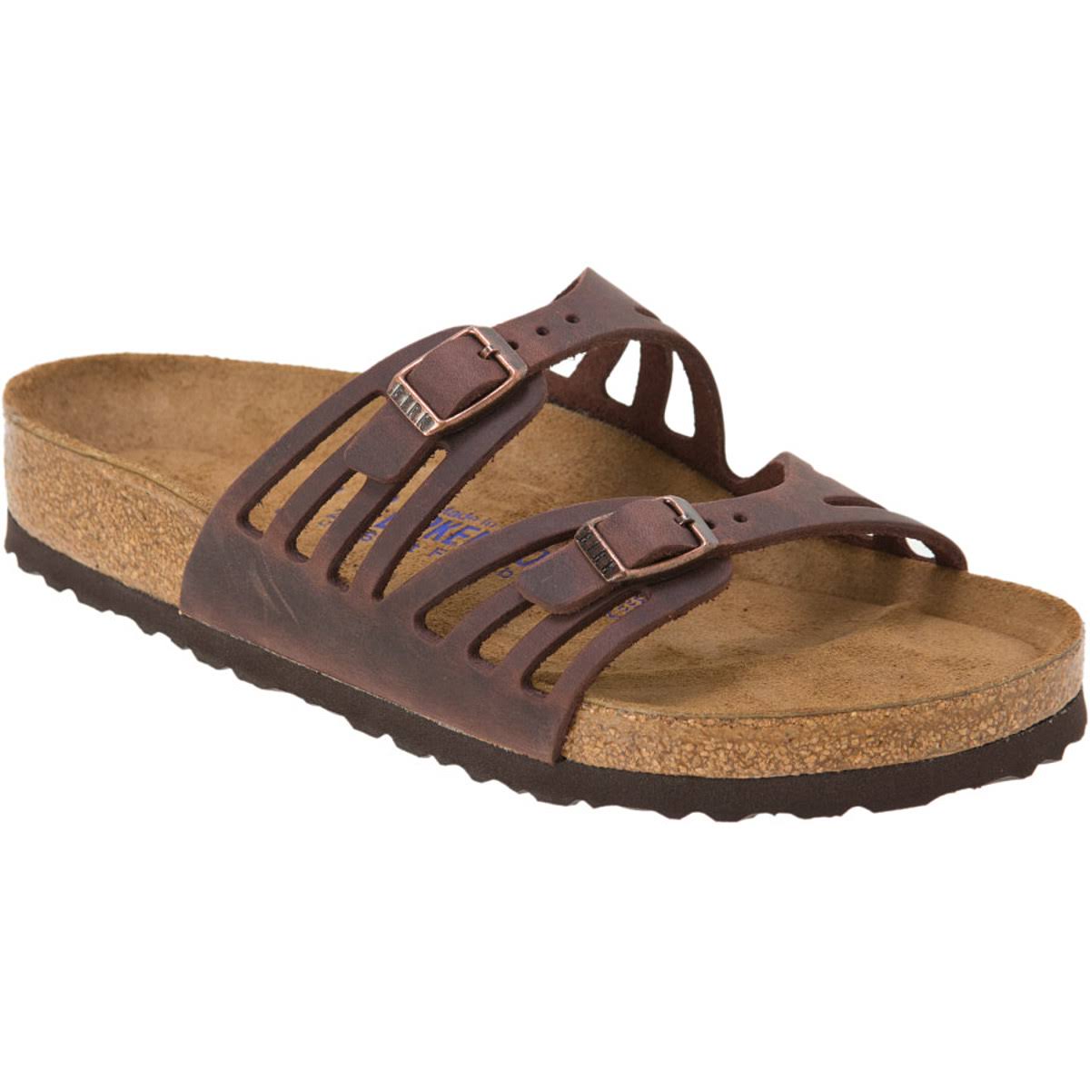 Birkenstock Women's Granada Soft Footbed (40 Habana Oiled Leather)
