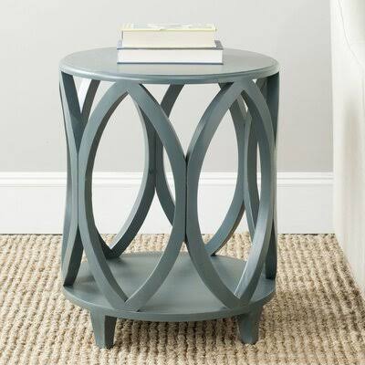 Eastham Solid Wood End Table with Storage Birch LANE? Color: Dark Teal