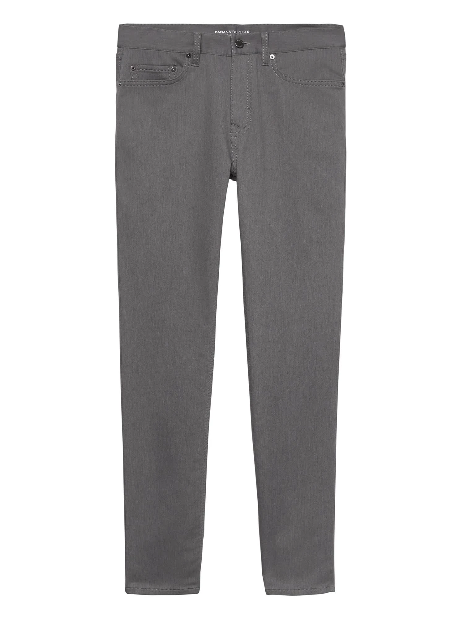 Banana Republic Men's Athletic Tapered Heathered Traveler Pant Smoke Gray Size 28W 32L