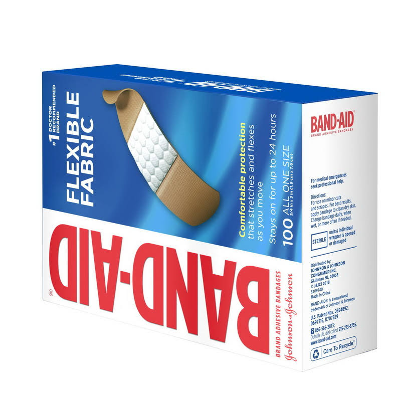 Band-Aid Flex Pack Bandages, 100 Count (12 Pack)