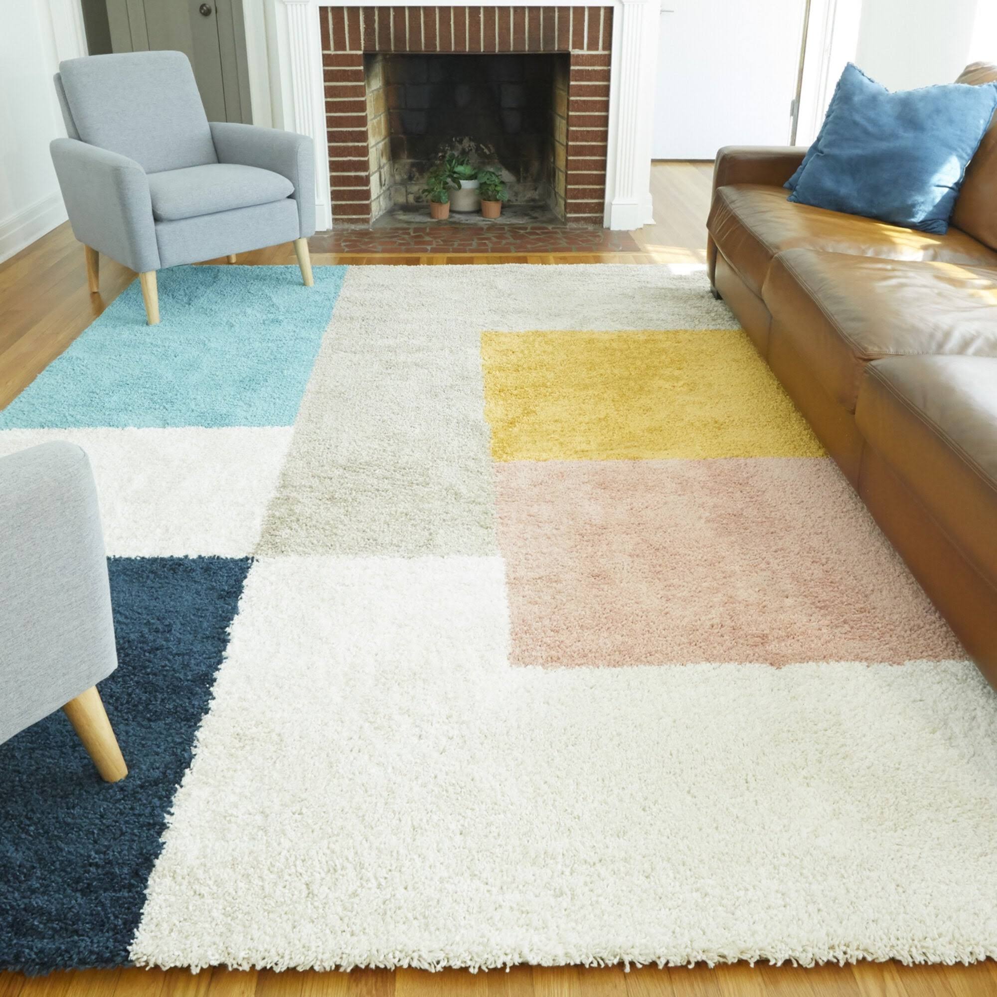 BALTA Joshua Multicolor 8 ft. x 10 ft. Color Block Shag Area Rug