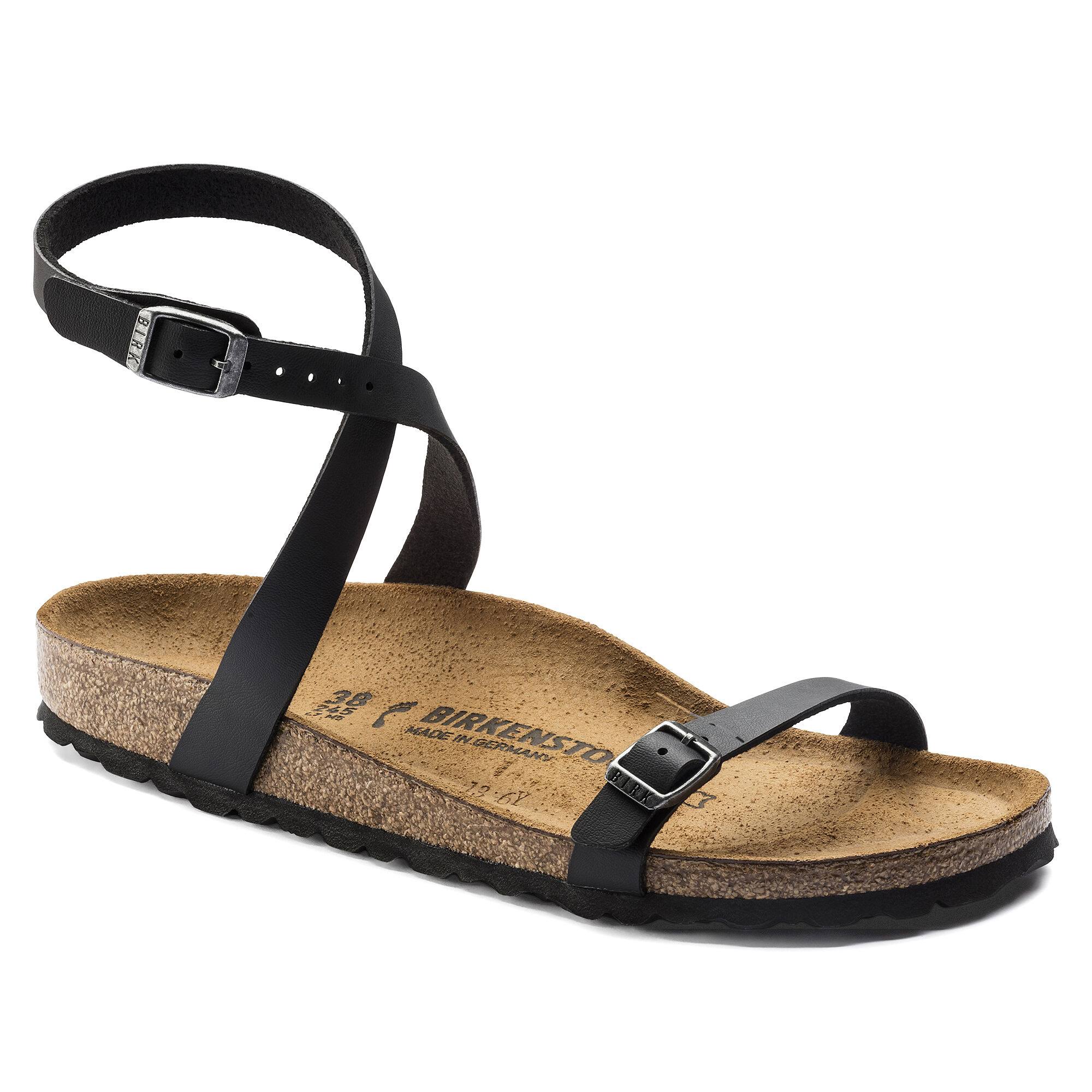 Birkenstock Daloa Birko-Flor Black One-Strap Sandals