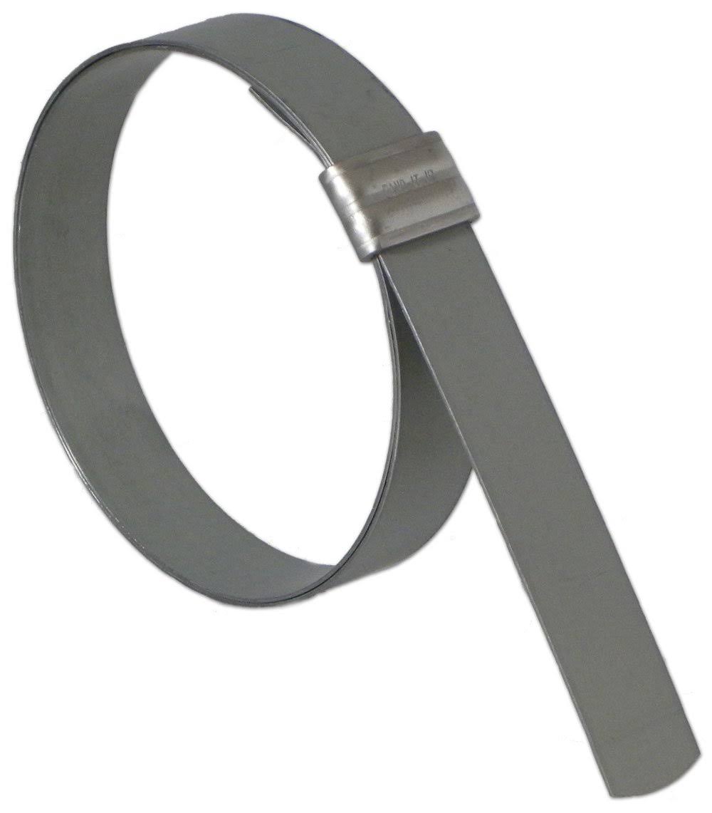 Band-It JS3019 Junior 1cm Wide x 0.06cm Thick, 2.1cm Diameter, Galvanised Carbon Steel Smooth I.D. Clamp (100 per Box)