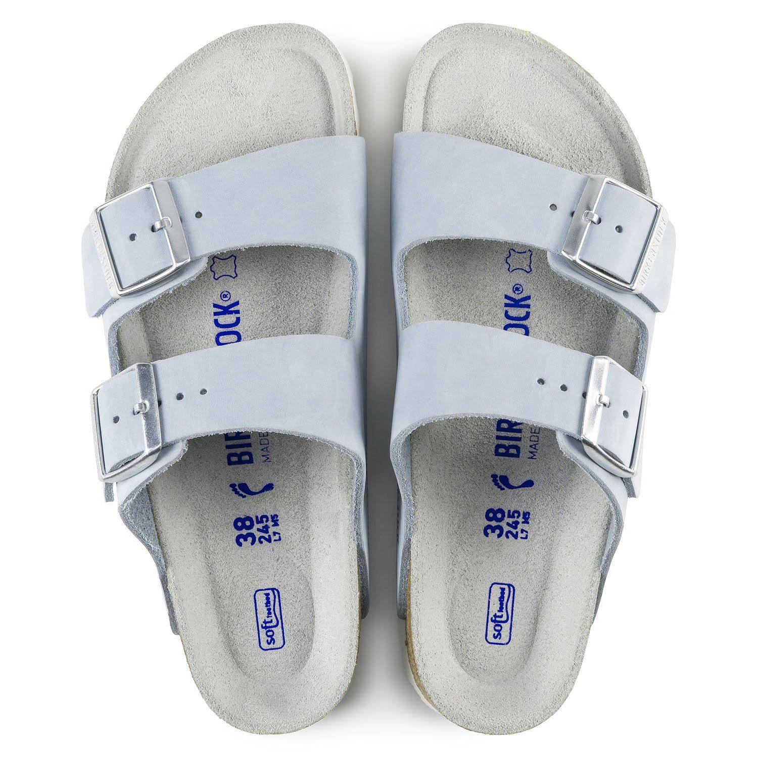 Birkenstock Arizona Soft Footbed (Sky Nubuck) Women's Sandals