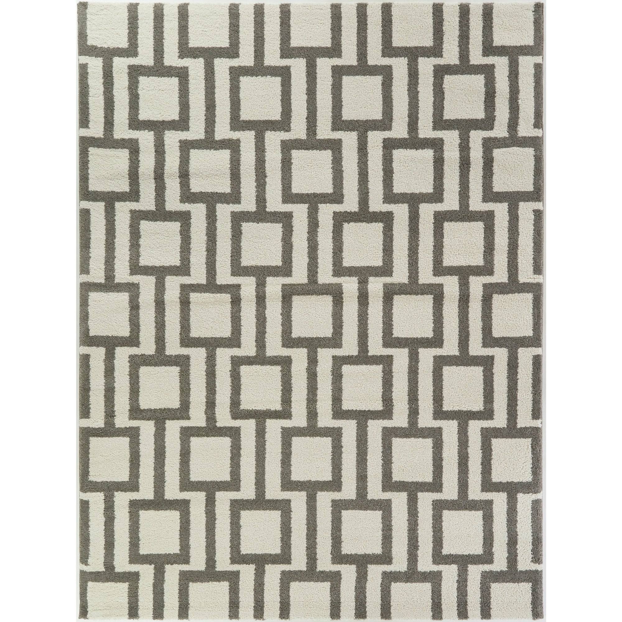 Campbell Modern Geometric Area Rug - 7&10x22 x 10& - Taupe