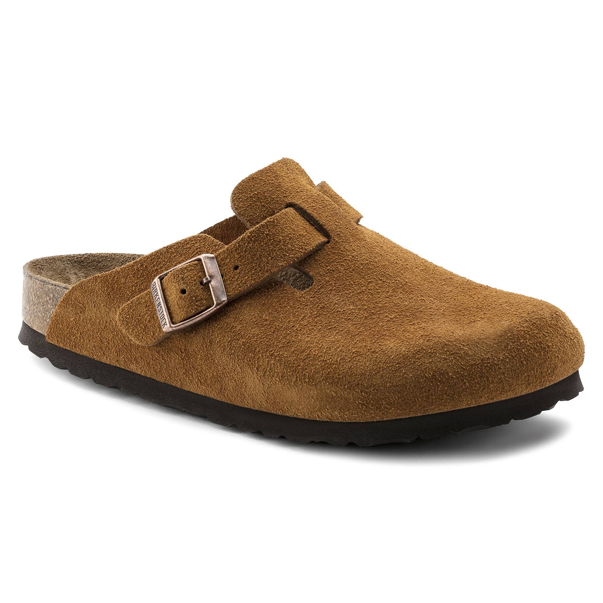 Birkenstock Boston Suede Sandals - Mink