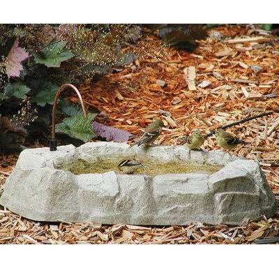 Hamrick Resin Rocky Mountain Ground Birdbath Fountain Millwood Pines
