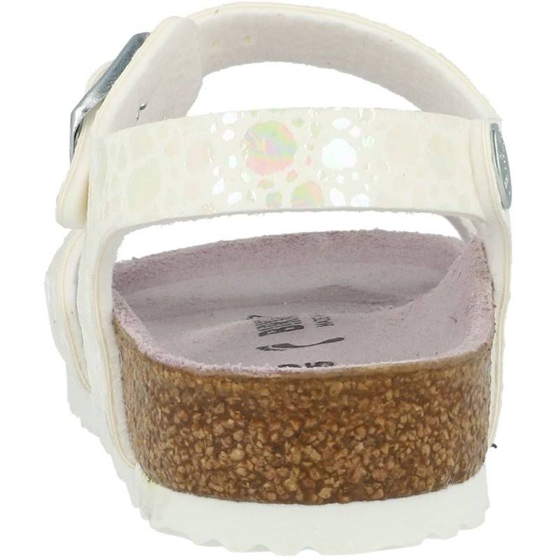 Birkenstock Rio Kids Sandals - Metallic Stones White