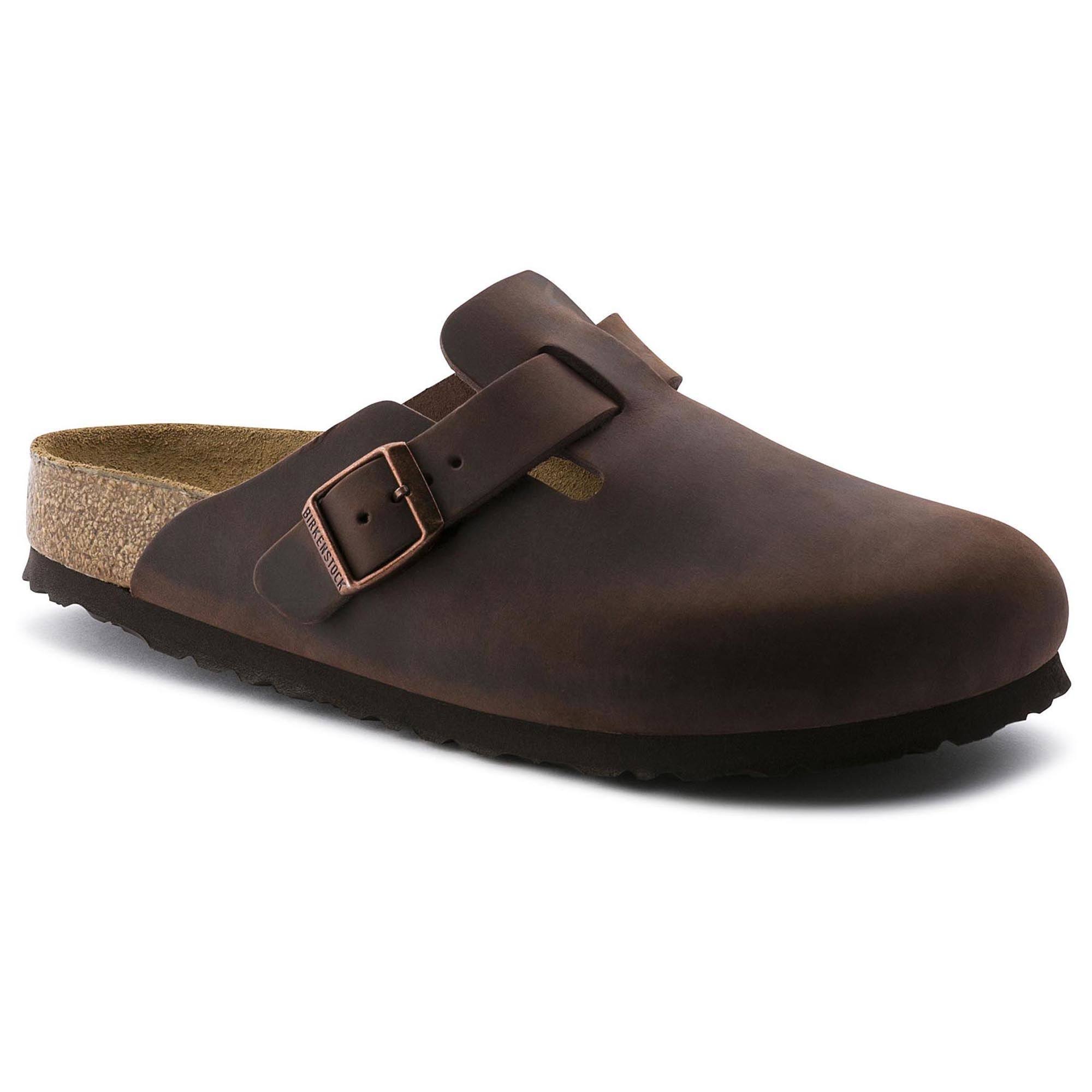 Birkenstock Boston Soft Footbed (43 Habana Oiled Leather)