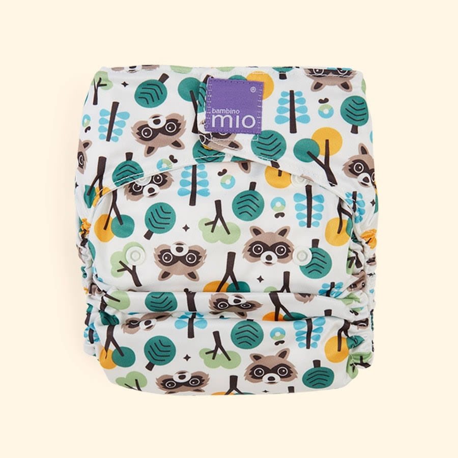 Bambino Mio Miosolo All-in-One Cloth Diaper Raccoon Retreat