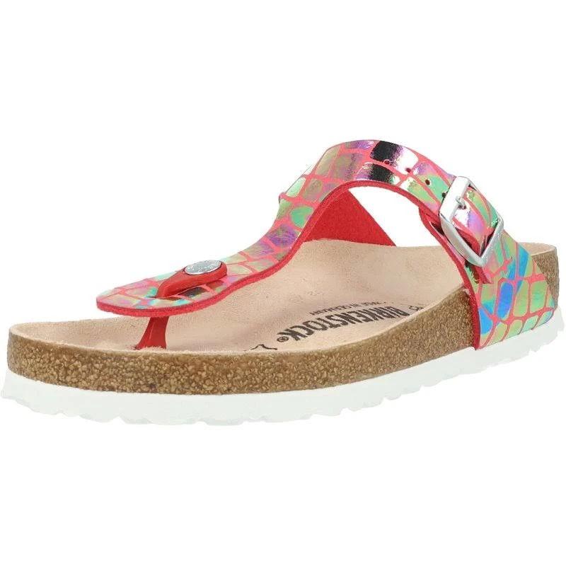 Birkenstock Adult Gizeh Pink Microfiber Slides Sandals