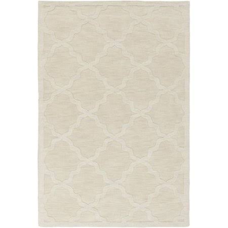 Blankenship Geometric Handmade Wool Beige Area Rug Charlton Home Rug Size: Rectangle 4& x 6&
