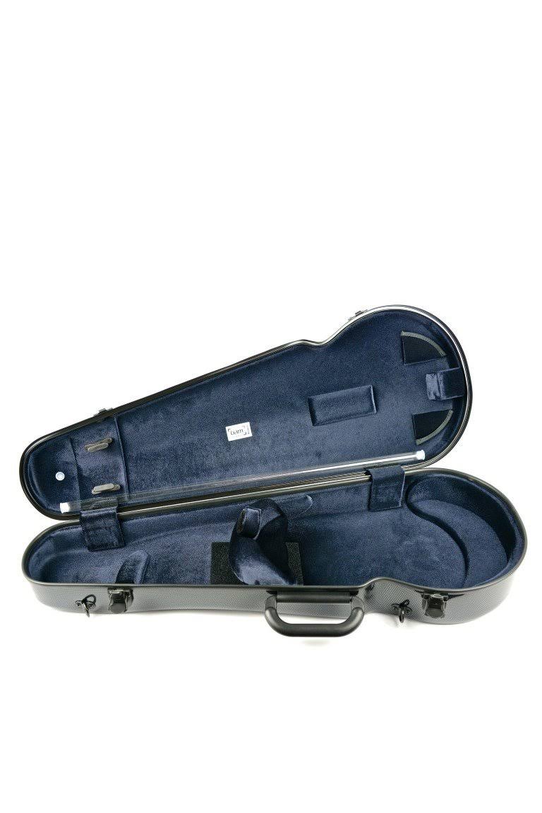 Hightech Contoured Viola Case Silver Carbon Look