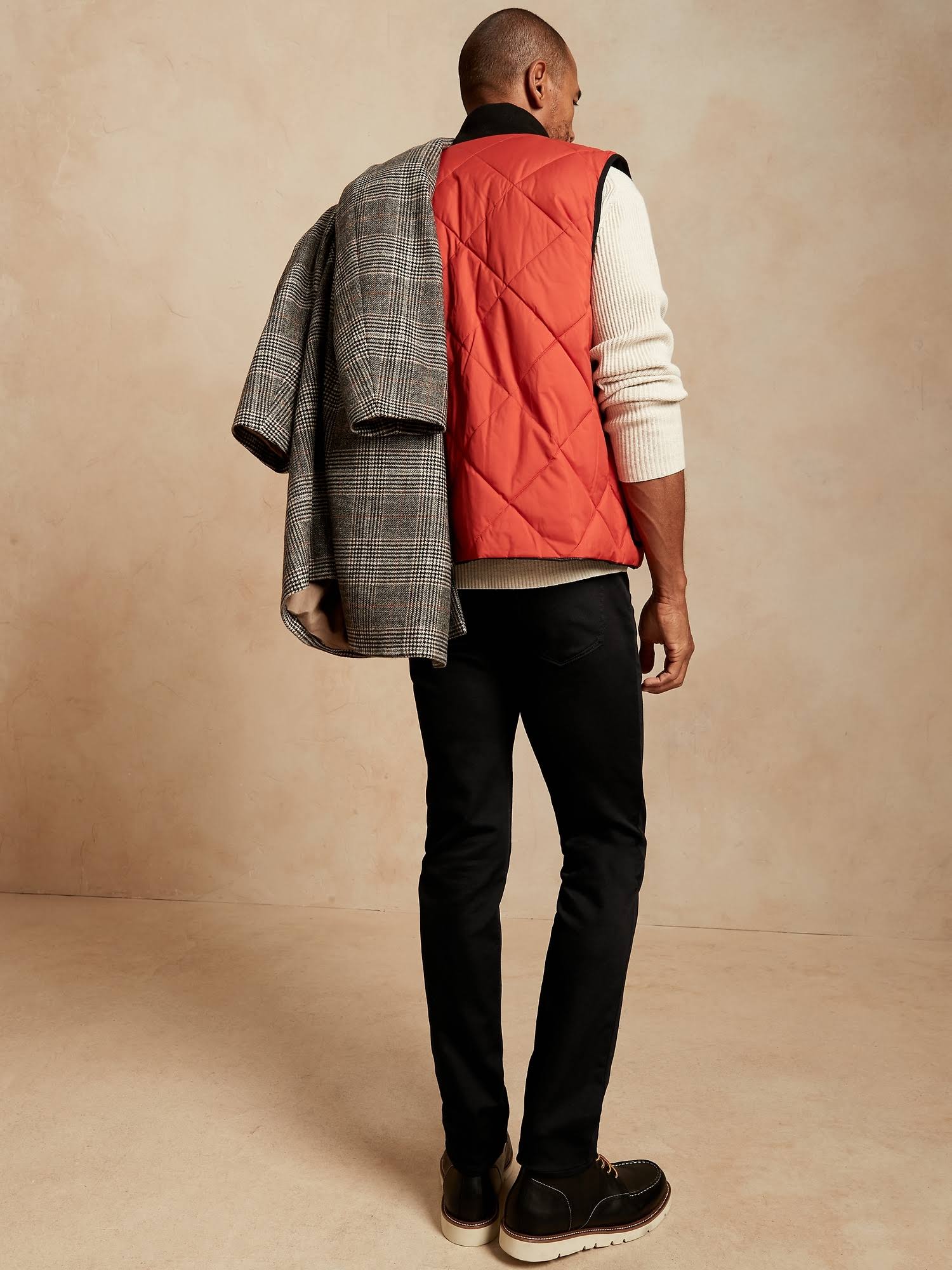 Banana Republic Men's Slim Traveler Pant Stay Black Size 33W 34L