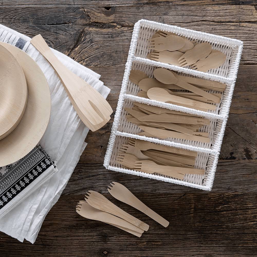 Bambu Veneerware Organic Bamboo Knives, 6.5x22 - 250 count
