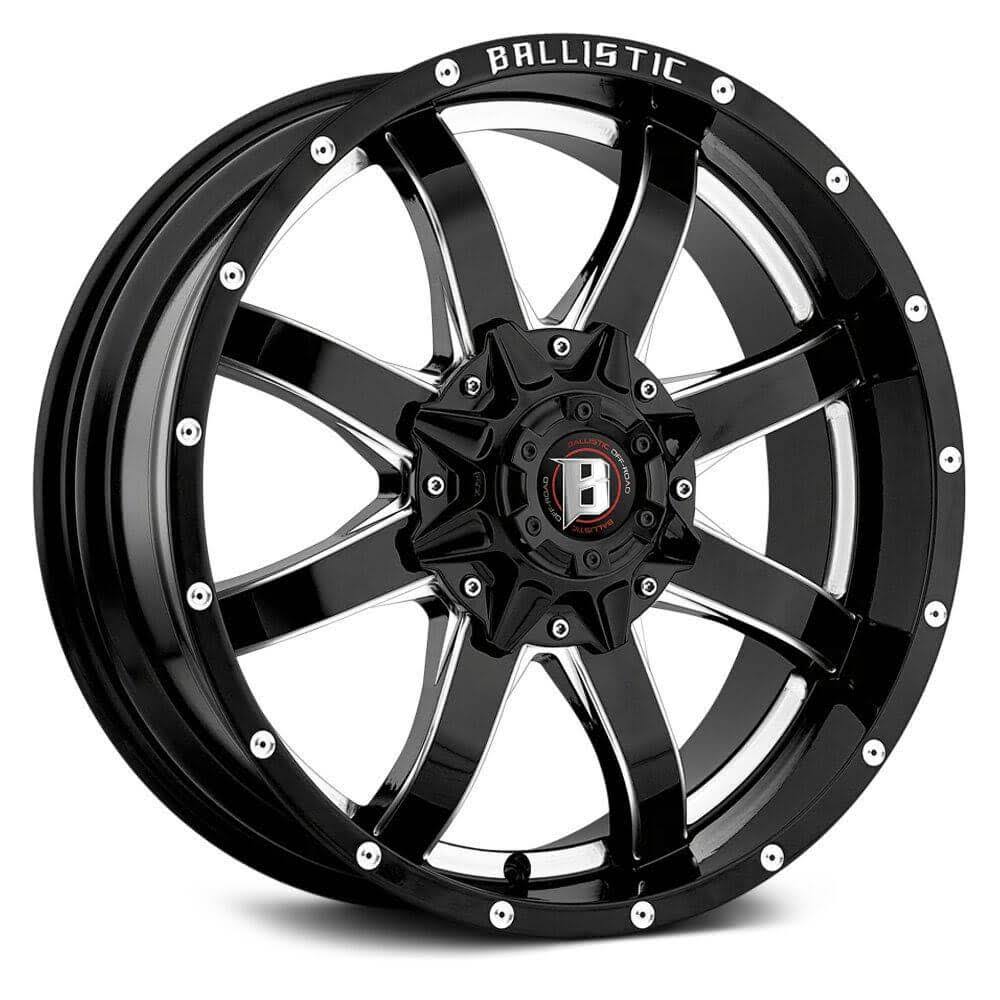 Ballistic 955890267+00GBX - 955 Anvil 18x22 Gloss Black with Milled Windows
