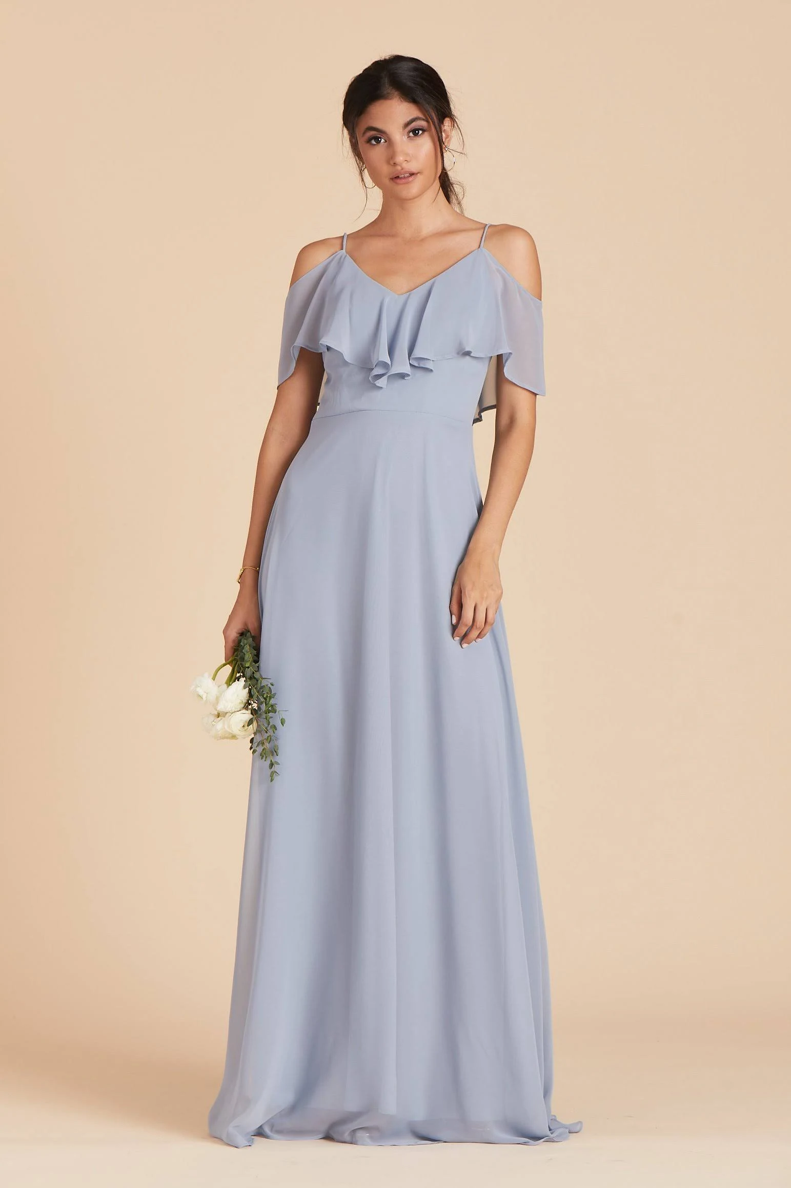 Birdy Grey Jane Convertible Chiffon Bridesmaid Dress in Dusty Blue XL / Dusty Blue