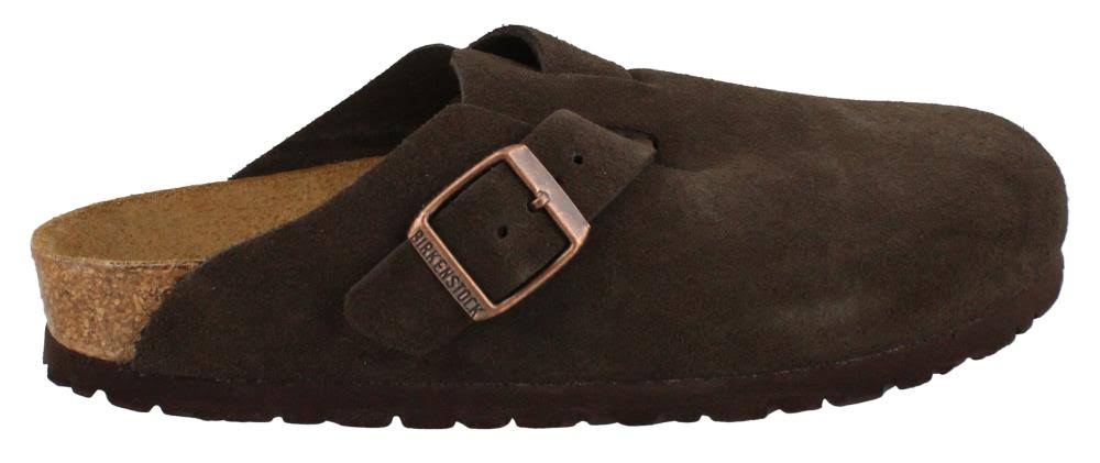 Birkenstock Boston Soft Footbed (36 Narrow Mocha Suede)