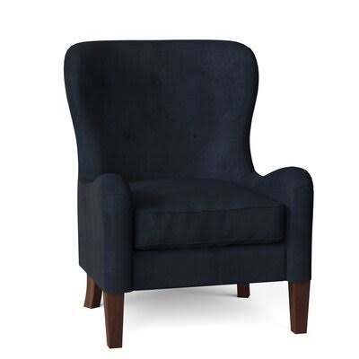 Gilliam 32x22 Wide Tufted Down Cushion Armchair Body Fabric: Tina Indigo