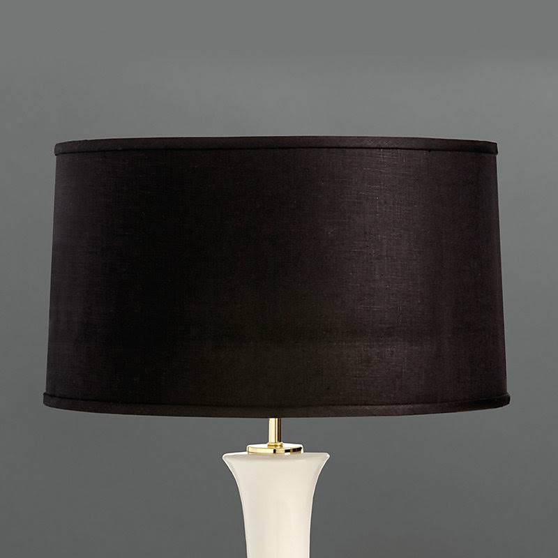 Couture Modern Drum Shade Cream Linen 20x22 - Ballard Designs