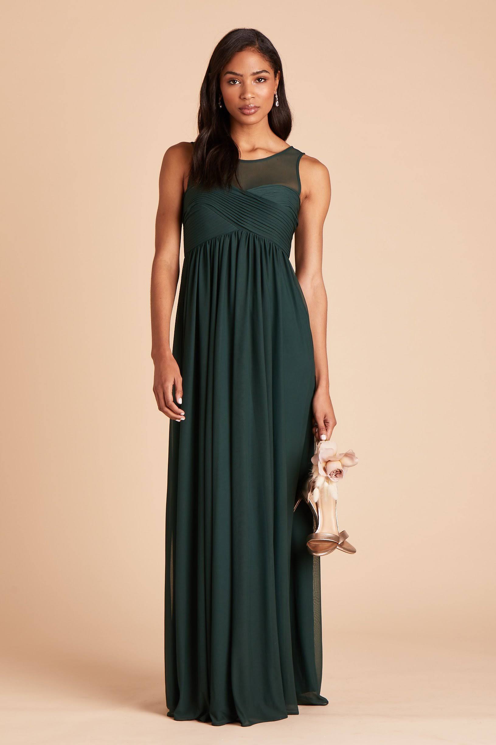 Birdy Grey Ryan Bridesmaid Dress in Emerald S / Emerald