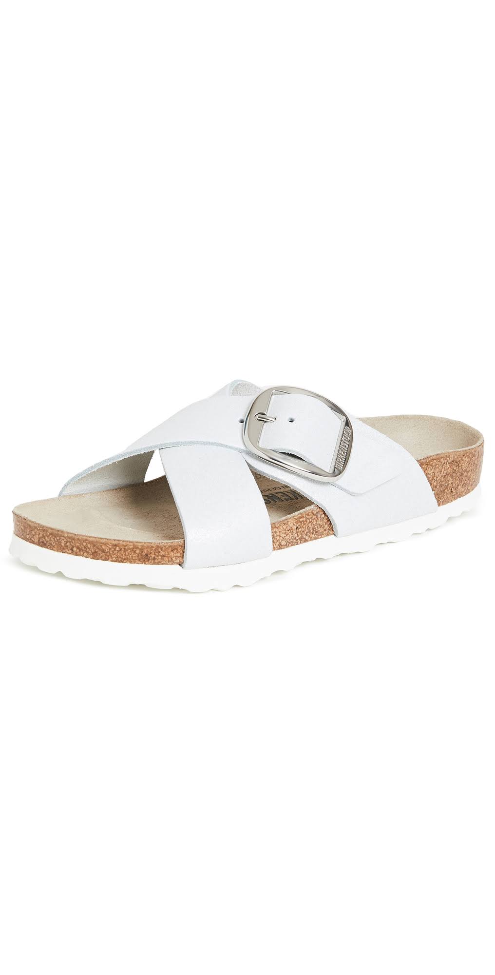 Birkenstock Women's Siena Big Buckle Slide Sandals - White