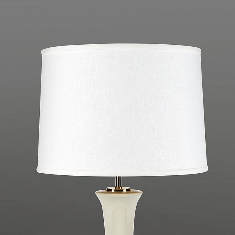 Linen Tapered Drum Lamp Shade Ivory 10x22 - Ballard Designs