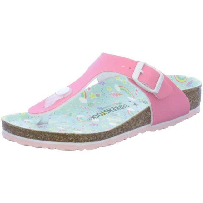 Birkenstock Gizeh Birko-Flor Patent Fuchsia Tulip Thong Sandals